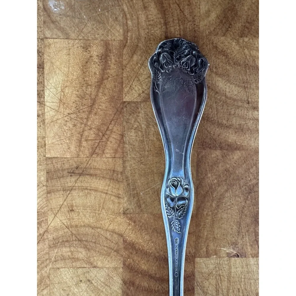 Holmes and Edwards‎ XIV silverplate flatware Vintage 8.5 serving spoon